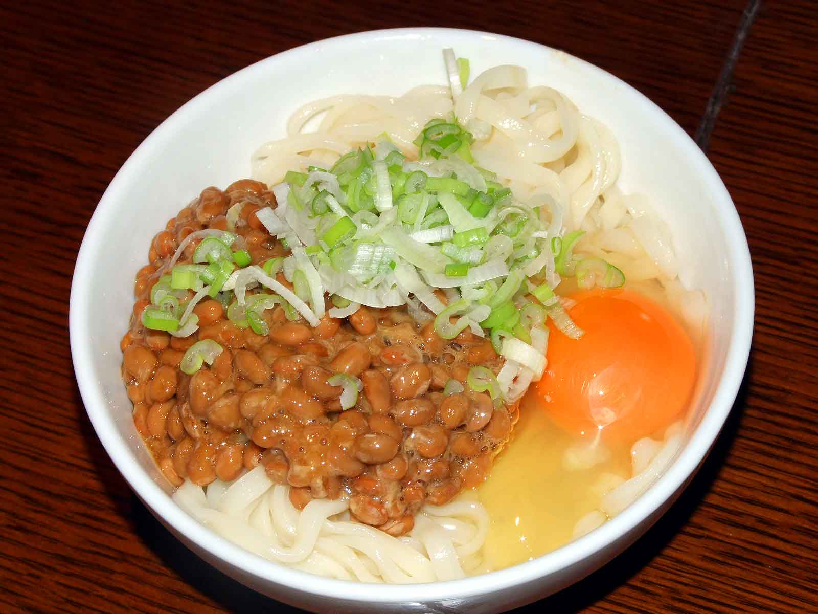 納豆うどん　７月１４日昼_e0102083_15304568.jpg