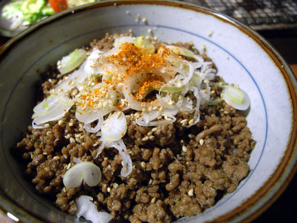 新メニュー開発中　肉味噌丼_b0049152_214321.jpg