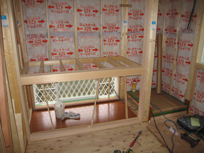 吊押入の造作工事しています T様邸施工日記