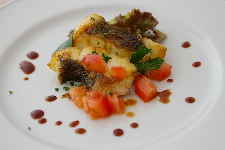 都農獲れ スズキ料理 Tsuno Farm Cafe