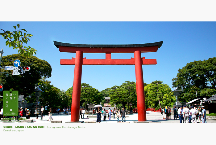 鎌倉シルビアン　28　　　　　鶴岡八幡宮　表参道　西行と頼朝_f0038408_17135568.jpg