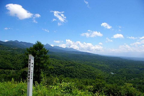 女の神展望台から望む、緑濃き八ヶ岳山麓_d0059441_2384843.jpg