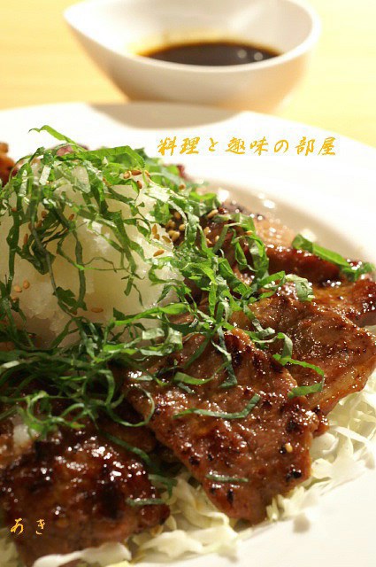 サラダ風焼肉／銀むつの煮付け／舞茸天の麺汁炒め／お弁当_b0033423_17312384.jpg