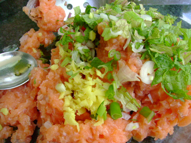 「和」さっぱり照り焼きサーモンバーグ_d0104926_0582276.jpg