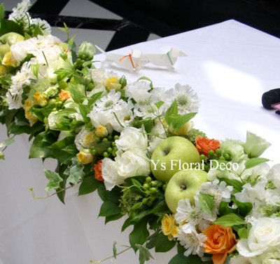 太陽を感じる会場装花_b0113510_23242721.jpg