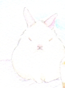うさぎイラスト 小さいイラスト 青色うさぎ うさぎイラスト 小さいイラスト 青色うさぎ