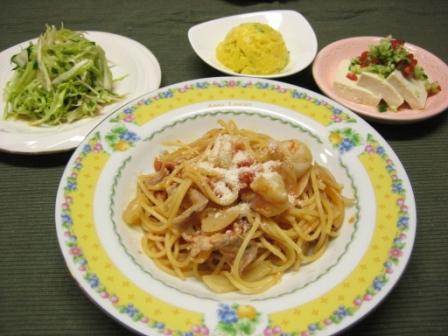 8/8(水)夜のプライベートレッスンはトマトパスタ _d0031682_7255088.jpg