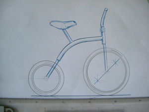 ミニチュア自転車の作り方 2 検討図面 ラットエンジニアリングの作業日誌
