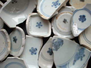 江戸陶片です！五弁花 : 陶片窟の基礎講座