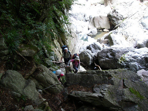 弥山川コースで弥山・八経ケ岳へ（１日目）_c0002874_2017534.jpg