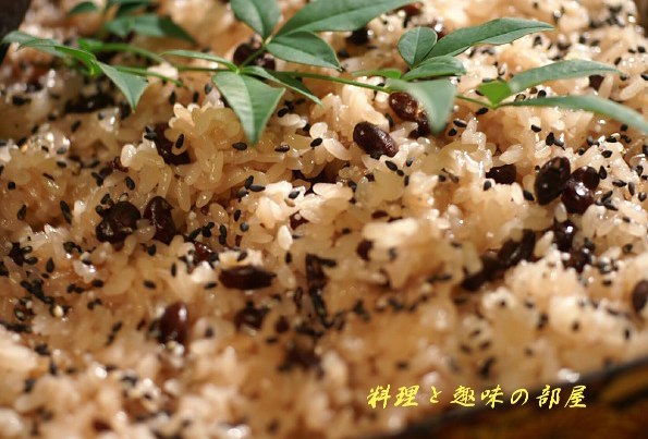 お誕生日晩ご飯は赤飯を炊きました。_b0033423_89619.jpg