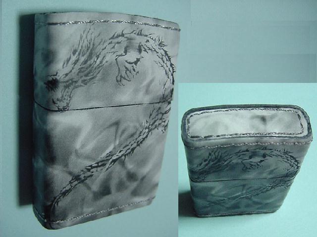 水墨画? ドラゴンハート 龍 辰 竜 革巻きジッポー ZIPPO _a0065704_16493773.jpg