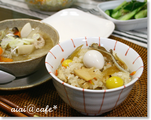 炊飯器で♪五目炊きおこわ_a0056451_14172173.jpg