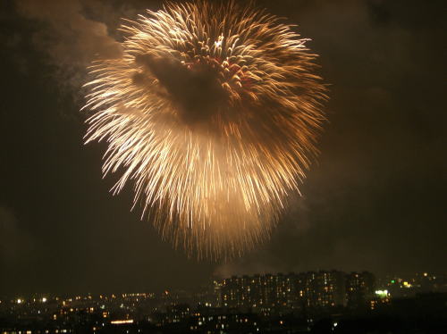 秋の夜空の花火_f0094843_22241071.jpg