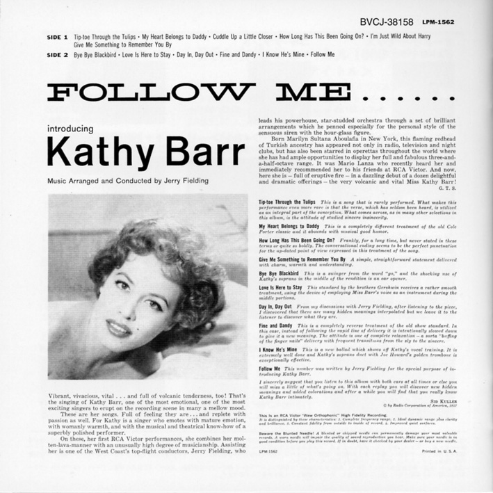 キャシー・バー（Kathy Barr）「フォロー・ミー」（1954）_e0042361_2344280.jpg