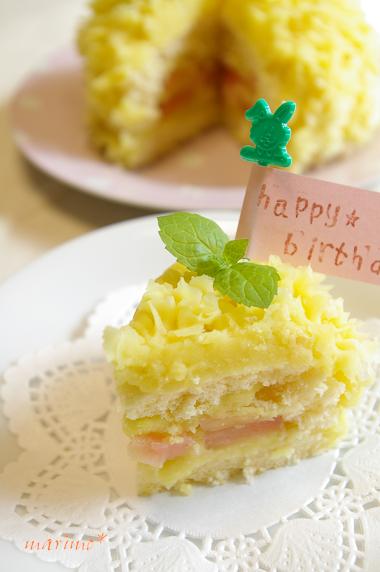 お子様に さつまいもと林檎のケーキ Marimo Cafe