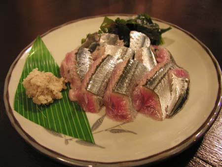 南部茶屋のサンマ刺身_f0053279_9495642.jpg