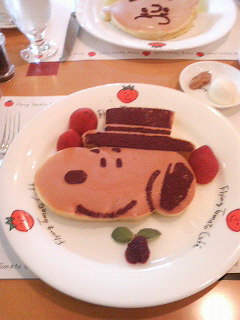 スヌーピーパンケーキ_c0047605_15171670.jpg