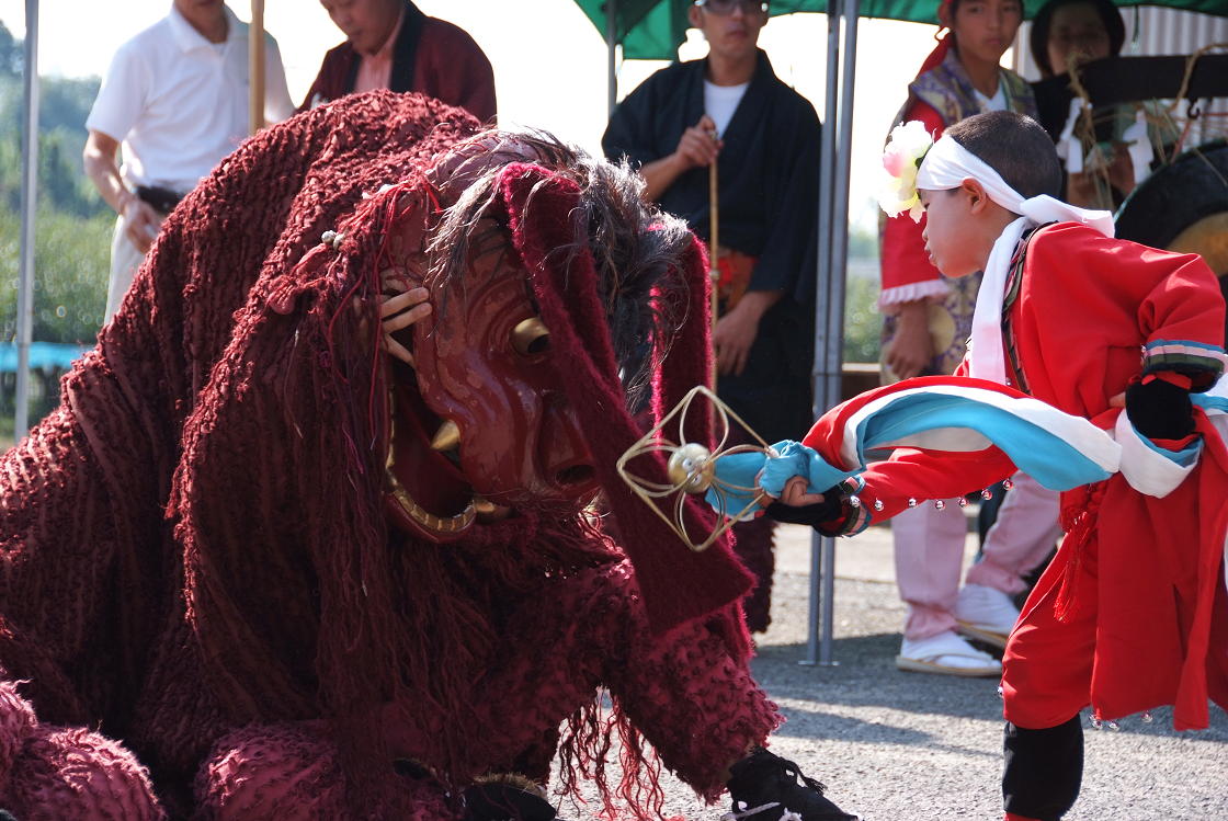 小川阿蘇神社秋祭り 獅子舞_c0005030_21512338.jpg