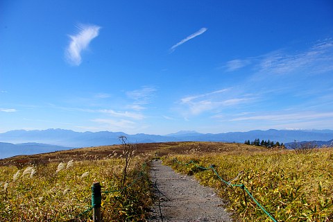 秋色の霧ヶ峰と池のくるみ湿原_d0059441_21105651.jpg