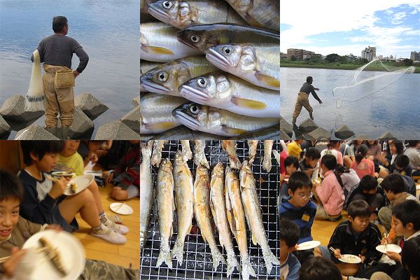 120人の子どもたちがアユを食らう_c0091679_0491440.jpg
