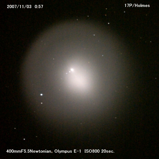 5日ぶりのホームズ彗星 撮影5日目_a0095470_15471087.jpg