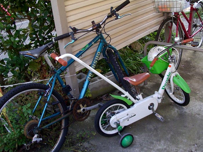 某団地の駐輪場の自転車_f0114393_2113285.jpg