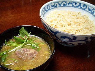 鴨なん塩つけ麺@自作らーめん_f0080612_10444371.jpg