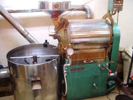 直火式コーヒー焙煎機