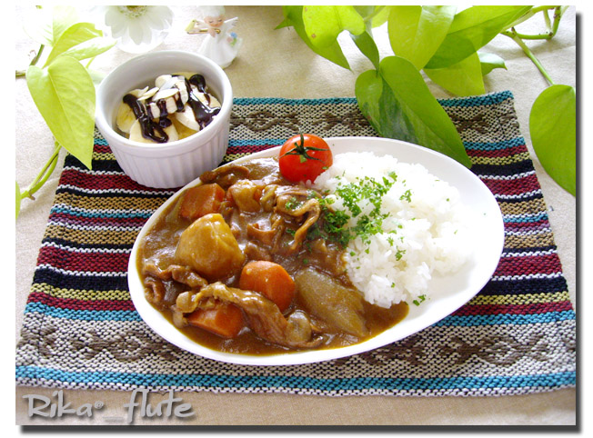 紅茶煮豚こまカレー_c0103827_1383931.jpg