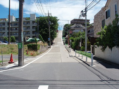 70 岡本三丁目の坂道 今日もお散歩日和