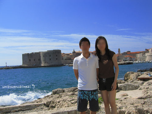 Croatiaの旅30 夏のヴァカンス Dubrovnikのビーチ 海風にときめいて