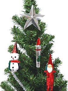 モールサンタと懐かしいクリスマスの飾り ガジャのねーさんの 空をみあげて Hazle Cucu