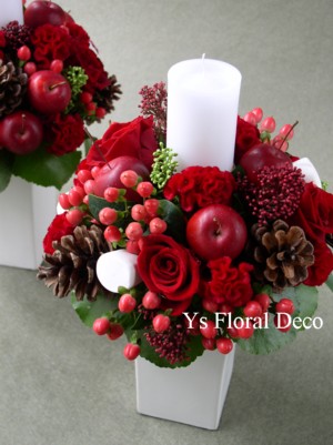 クリスマスの会場装花_b0113510_132524.jpg