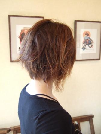 前下がりボブ パーマヘアー 美容室エスポワール