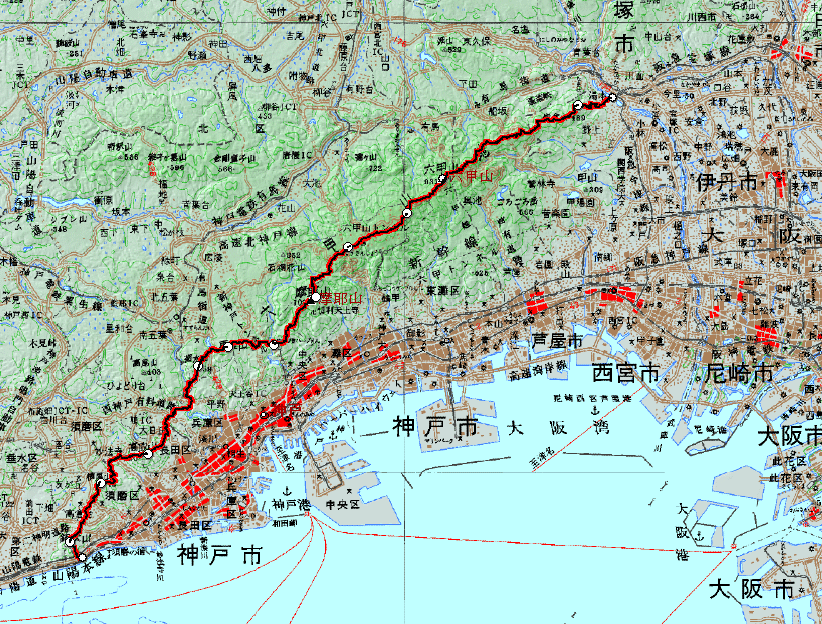六甲全山縦走 いい感じで走れました かねやんのアウトドア日記