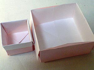 折り紙の箱作り方 浅い箱バージョン ガジャのねーさんの 空をみあげて Hazle Cucu