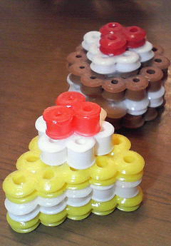 アイロンビーズのケーキ 作る人