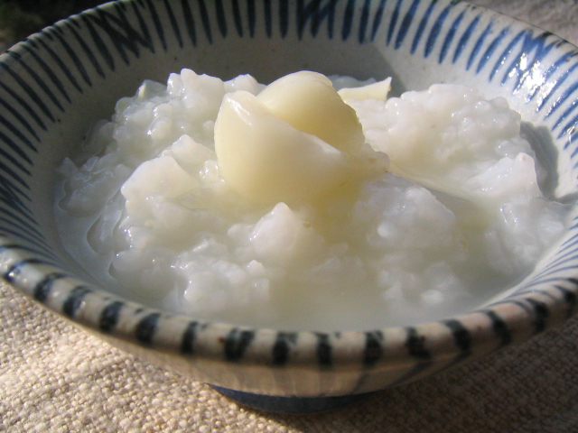 百合根の白いお粥(porridge the snow white)_d0138467_16252164.jpg