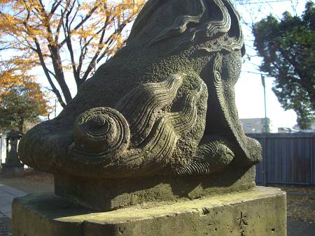 E区の狛犬　本一色　天祖神社_d0065324_20184613.jpg