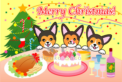 クリスマスカード2点_d0102523_23402092.jpg