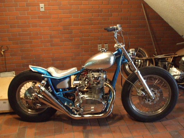 xs650Special 社外エキパイサイレンサー　トランペット xs650Special 社外エキパイサイレンサートランペット