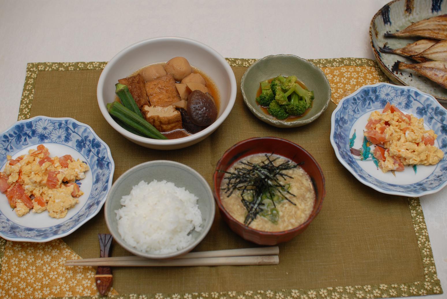 アジの干物定食_c0098234_87714.jpg