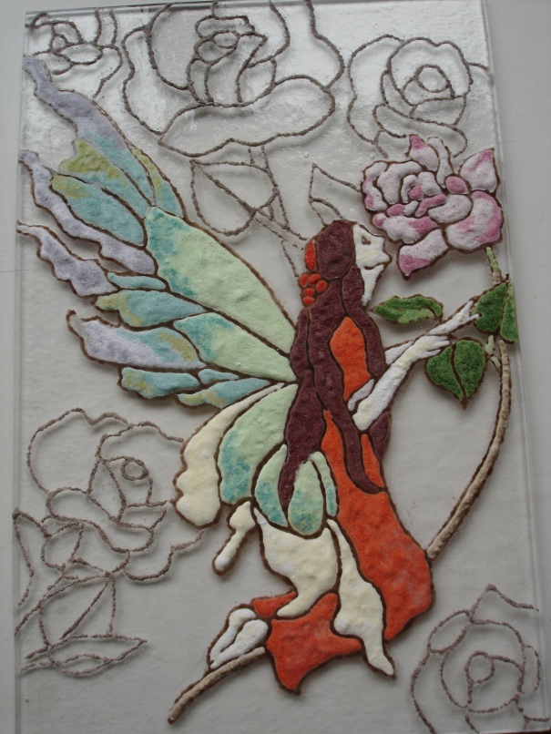 ガラス胎七宝 サイン入り ガラス胎七宝のあかり : あんだんて制作室