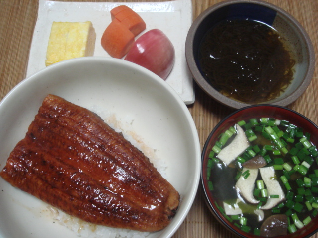 鰻丼_e0028505_22184390.jpg