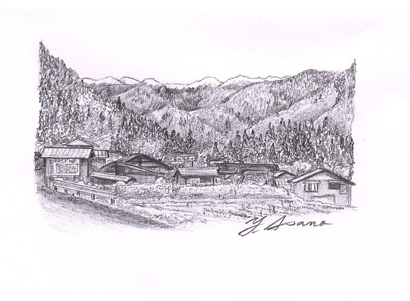 何時もの風景 鉛筆画 四季彩日記 The Diary Of Four Seasons Coloring