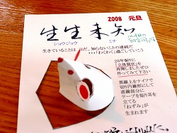 立体年賀状 身近なフィールド ノート 立体年賀状 身近なフィールド ノート
