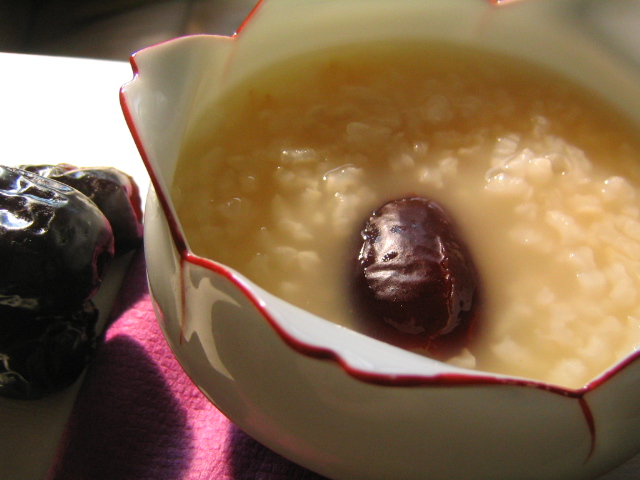 免疫力アップ！なつめのお粥（jujube porridge)_d0138467_8575716.jpg