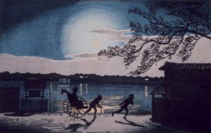 浮世絵の夜景ー葛飾応為《吉原格子先の図》 ＠太田記念美術館_b0044404_9445959.jpg
