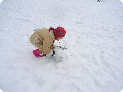 ペンギンさんの雪だるま_f0118538_1434267.jpg